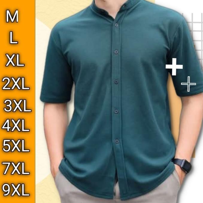 (Good) Kemeja Polo Jumbo Pique Lacos Kerah Ciangi Shanghai BIG SIZE