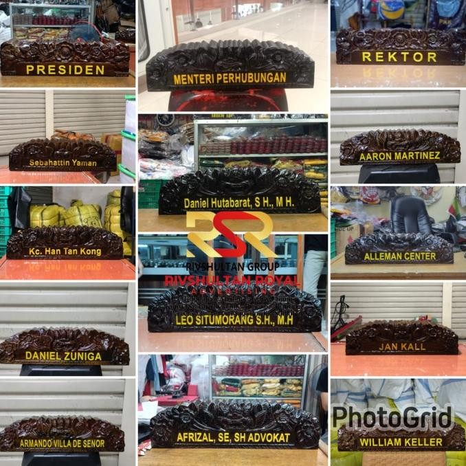 

TERBARU - Papan Nama Meja Ukiran Bahan Kayu Ready Stock Berkualitas