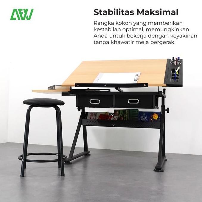 

Baru Meja Lukis Meja Gambar Adjustable Picasso Afw Premium