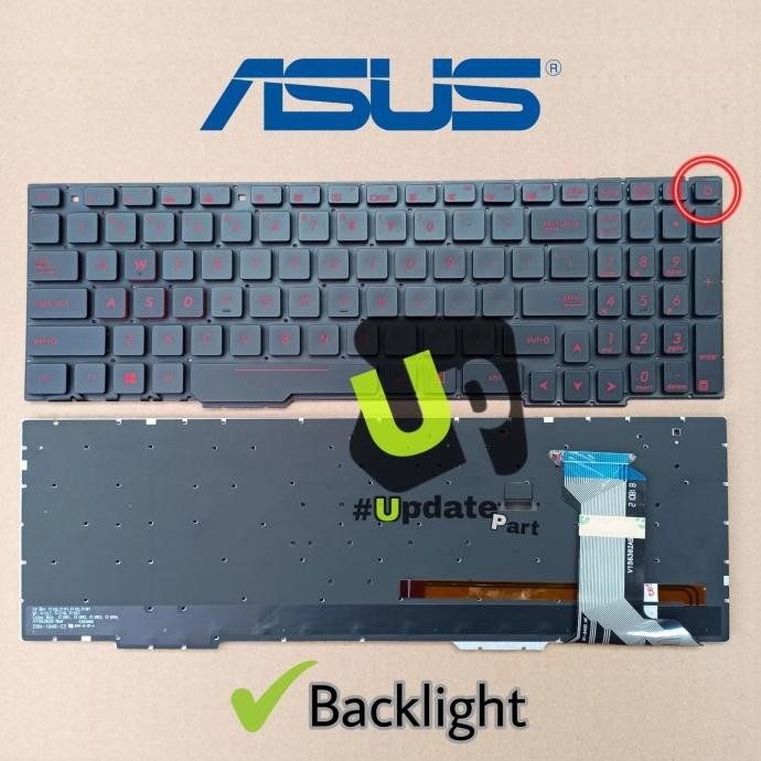 Keyboard Asus Rog Strix Fx553 Fx553Vd Fx553Ve Fx53Vd Fx753Vd Fz53V New Stok