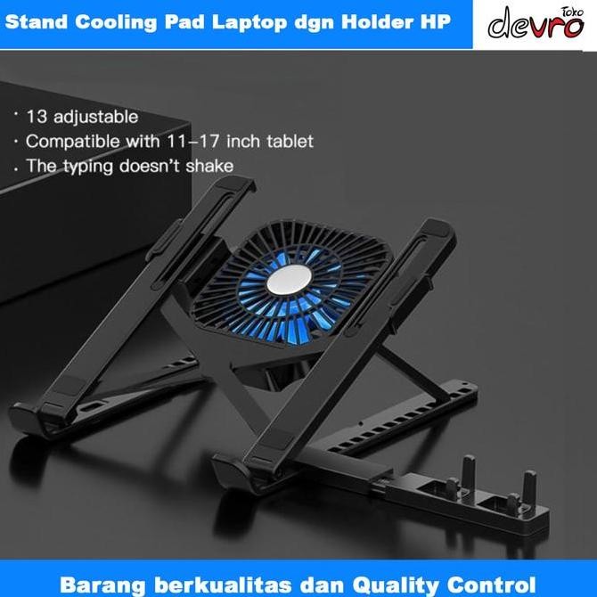 Stand Laptop - Cooling Pad Laptop - Portable Laptop Stand 11 - 17 Inch Foldable 13 Level Dgn Cooling