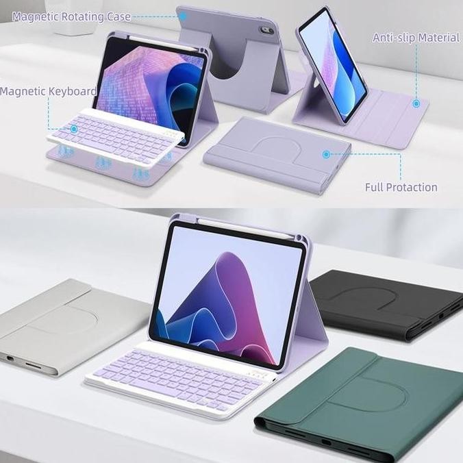 GOOJODOQ FOR IPAD CASE BLUETOOTH KEYBOARD AND MOUSE SET MAGNETIC 720 ROTATION IPAD CASE FOR IPAD AIR