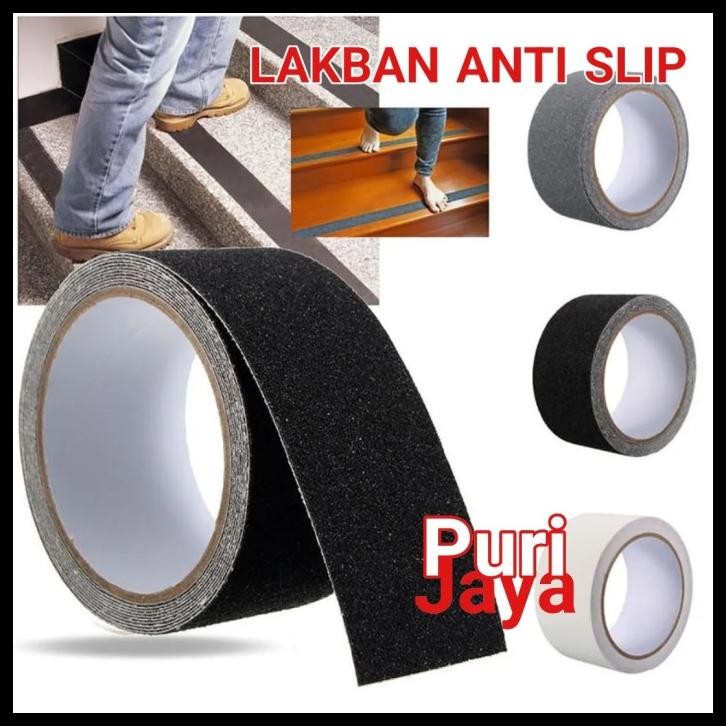 STIKER LAKBAN ANTI SLIP LANTAI KAMAR MANDI GARASI SAFETY GRIP TANGGA