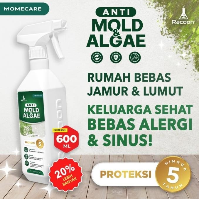 Racoon Anti Mold & Algae - Spray Anti Jamur & Lumut Dinding & Permukaan