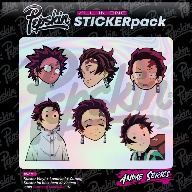 

*PromoGet2* Pack Hologram Demon Slayer Ds 01 Stiker Garskin HP/Case Custom Dan COD
