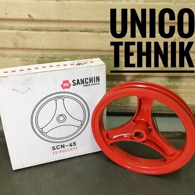 Pulley SANCHIN SCN / SC 45 / V pulley / spare part SANCHIN SC 45 Siap Kirim