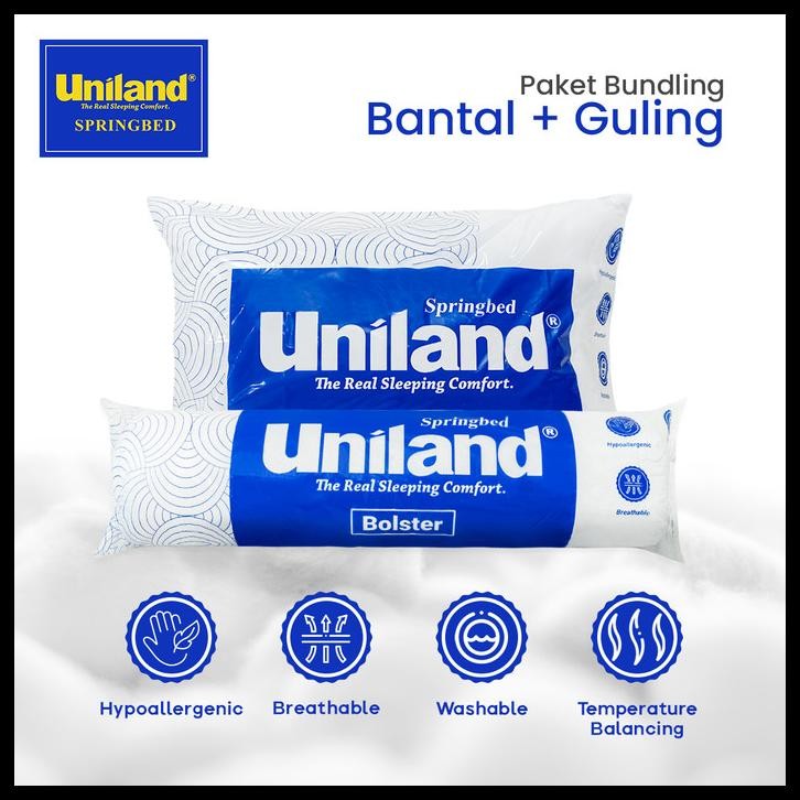 BUNDLING UNILAND BANTAL DACRON SILICON + GULING DACRON SILICON