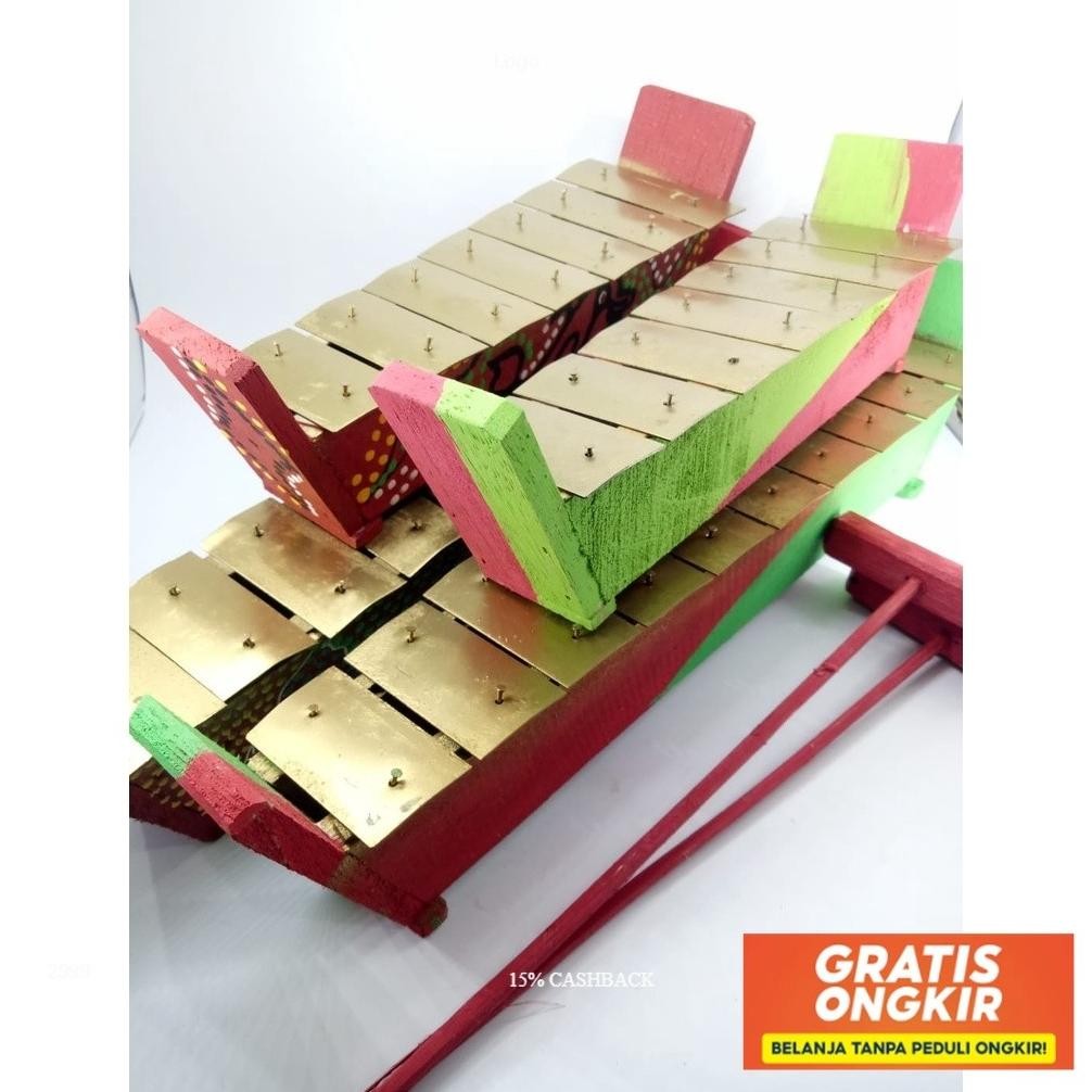 Diskon Gamelan Motif Anak / Alat Musik Gamelan Tradisional / Gamelan Kenong Jawa Tabuhan Jaranan Sto