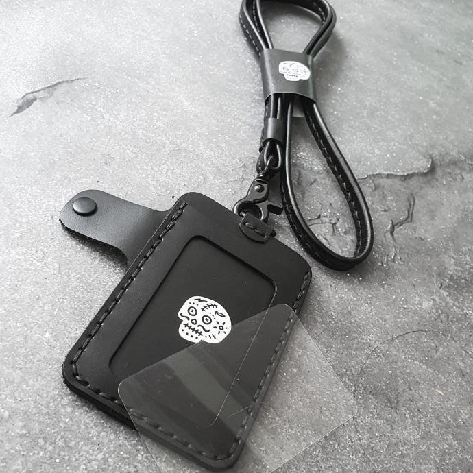 

BEBAS ONGKIR - BDS METROLINE , Full Leather Wallet Lanyard ID card Holder