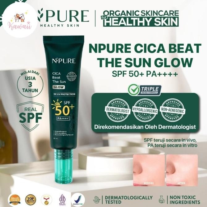 Npure Cica Beat The Sun Sunscreen Spf 50 Pa++++ 35Ml