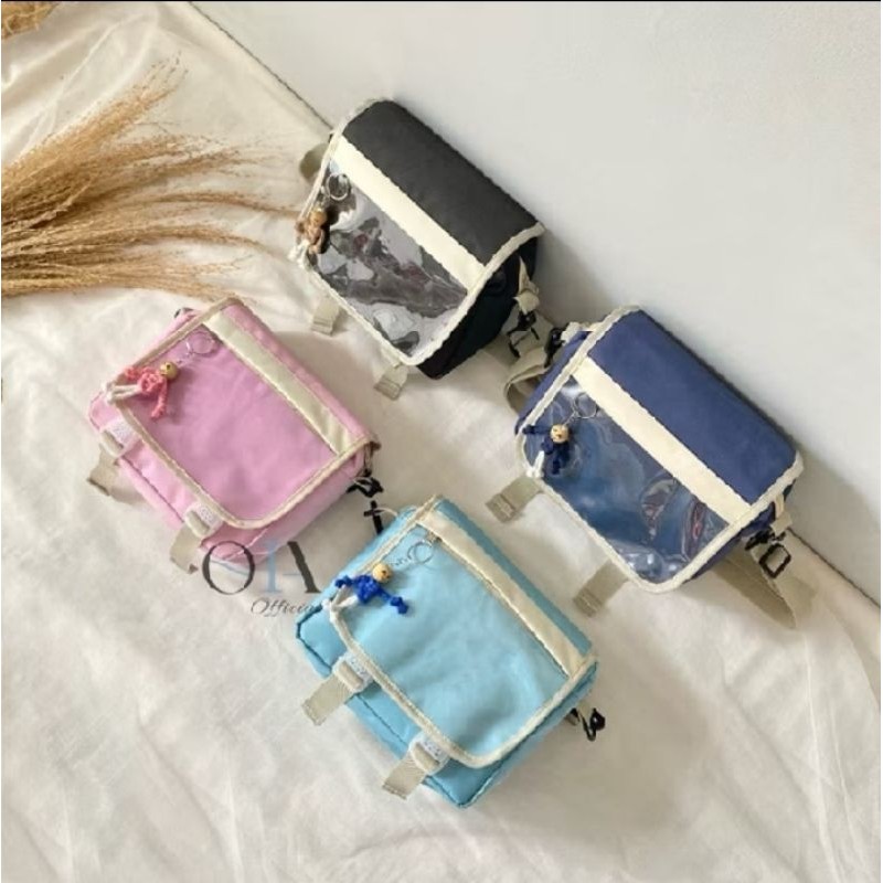 ANNA | TAS SELEMPANG TRANSPARAN | SLING BAG WANITA & PRIA | TAS UNIK