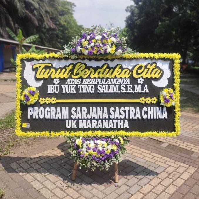 karangan bunga papan bandung , bunga papan duka cita Terlaris