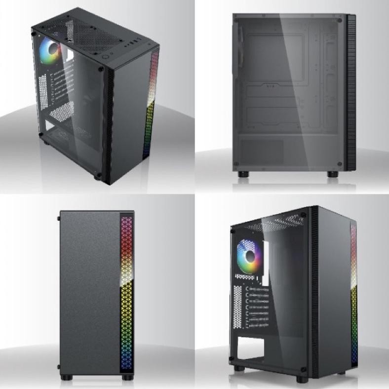 Promo Casing Gaming Komputer Pc Cpu Case Infinity Flash V4 Rgb Led Strip (Non Psu)