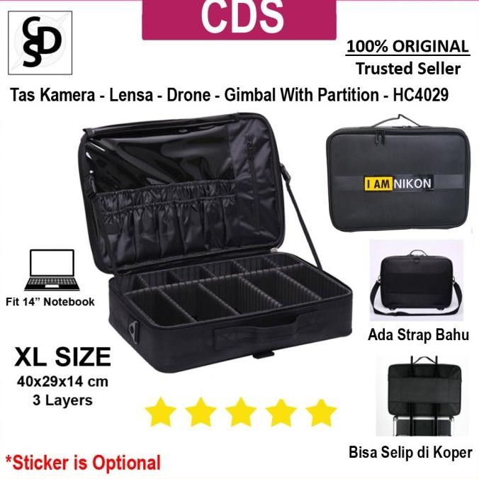 Tas Hardcase Kamera Universal With Partition - Hc4029 - Koper Kamera