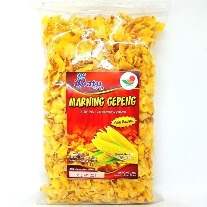 

(Good) RATU MARNING GEPENG ASIN BAWANG 300gr | JAGUNG TIPIS KERIPIK KRIPIK