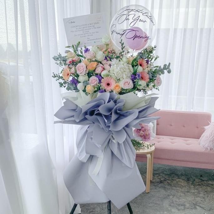 Flower Standing Bouquet Bucket Buket Balon Wisuda Hadiah Kado Pacar Terlaris