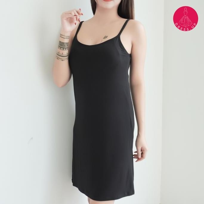 [DRESS.UP] DR909 Dress Polos Pendek Sexy dengan Bra Casual Rayon Daster Wanita Cantik Mini daster  r
