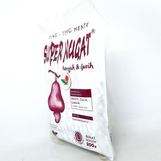 

(Good) SUPER NUGAT TENG ENTENG KACANG MENTE 200gr | HALAL MUI TING ENTING OKE