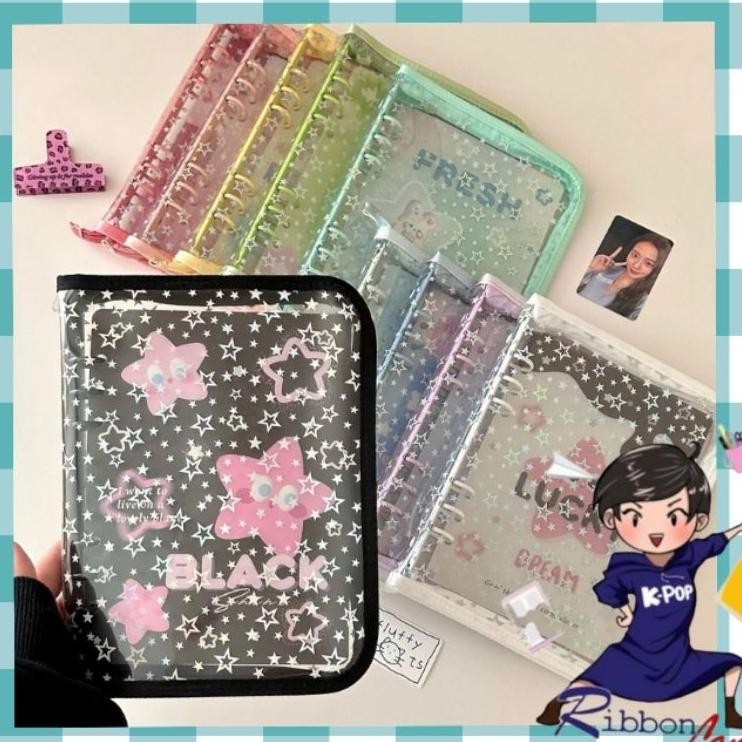 

A5 Binder Cover Tar Bintang Glitter Photocard Delue Releting Tar Bintang
