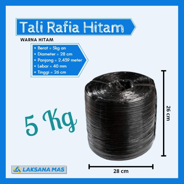 

Tali Rafia Plastik Laksanamas Warna Hitam di Jakarta