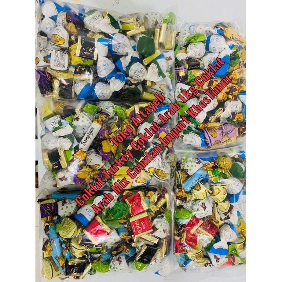 

(Good) Coklat Turkey MIX 500gr Coklat Arab Mix Cemilan Import KhasTimur