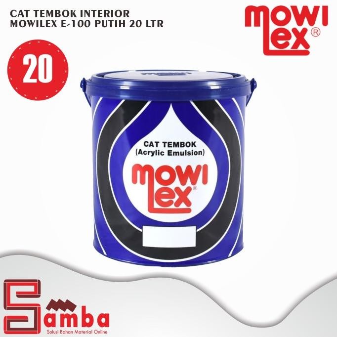 MOWILEX EMULSION PUTIH E-100 20L / CAT TEMBOK INTERIOR / MOWILEX PUTIH