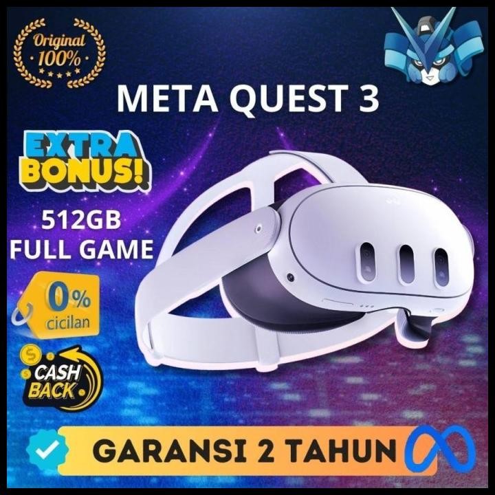 Terlaris Meta Quest 3 / Meta Quest3 / Meta Quest 3S / Oculus Quest 3 / Vr Oculus / Vr Meta / Meta Vr