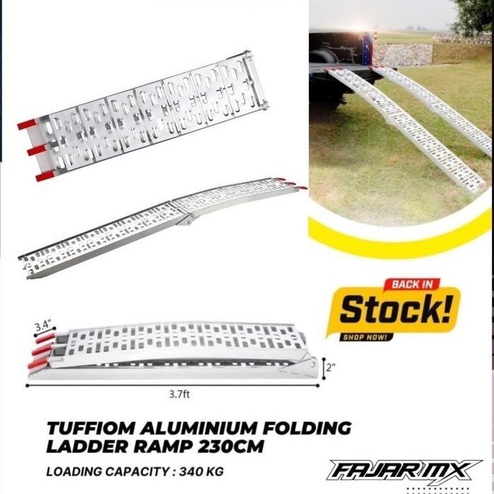 Tangga motor lipat 2 Folding Ramp Almunium 2,3M
