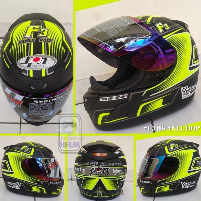 Sale Helm Jpn Fullface Motif F3 World Race