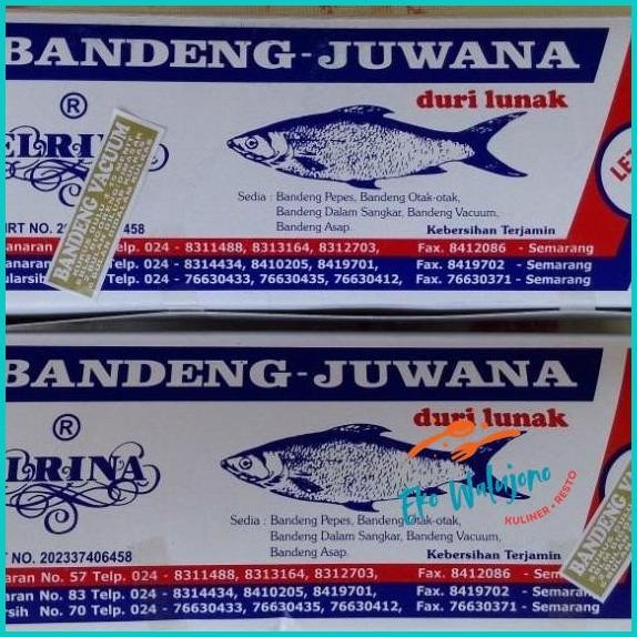 

Stok Ready.! Ikan Bandeng Presto Juwana Duri Lunak Bandeng Juwana Erlina Semarang Otak2 Kemasan Vacum Kering