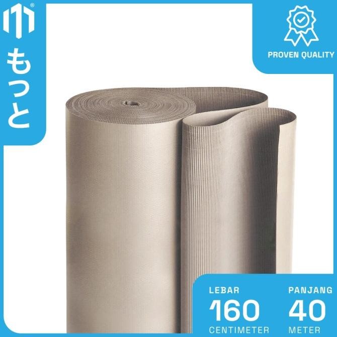 

TERBARU - Single Face / Corrugated Roll Ukuran 160 CM x 40 M - Karton Lembar Untuk Packing - Motto Single Face