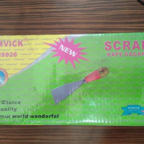 KAPE KAYU STAMVICK 4/KAPE TEMBOK/PISAU DEMPUL/KAPE KAYU GAGANG