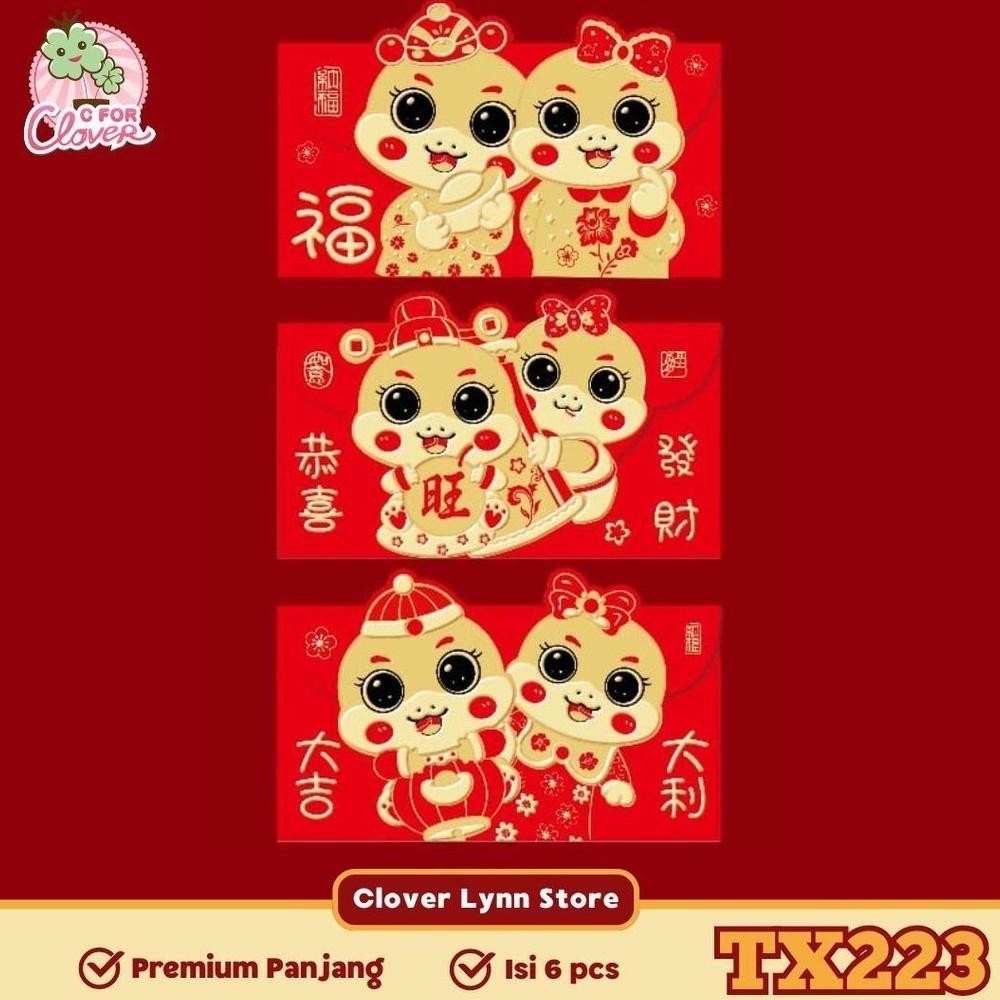 

Ox04 PREMIUM ANGPAO PANJANG IMLEK TAHUN ULAR 2025 LANDSCAPE ISI 6 PCS amplop hongpao chinese newyear snake year Termurah