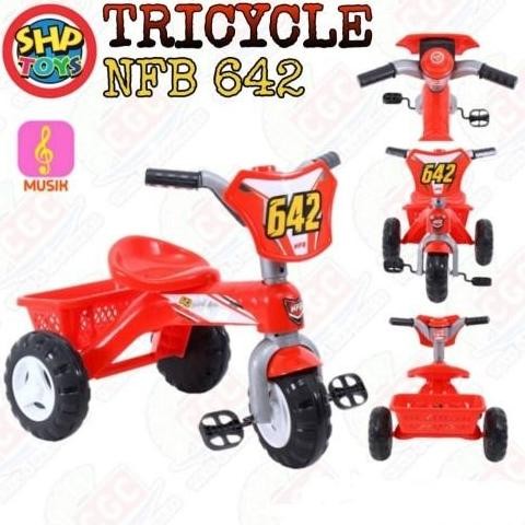 Sale Shp Nfb 642 Sepeda Roda Tiga Anak Musik Sepeda Anak-Anak Plastik Ride On Toys