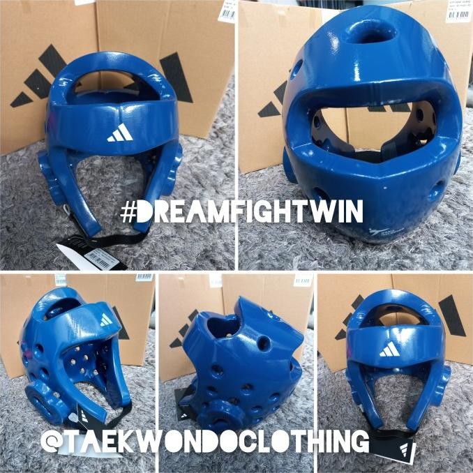 Headguard Adidas Biru Pelindung Kepala Taekwondo Co