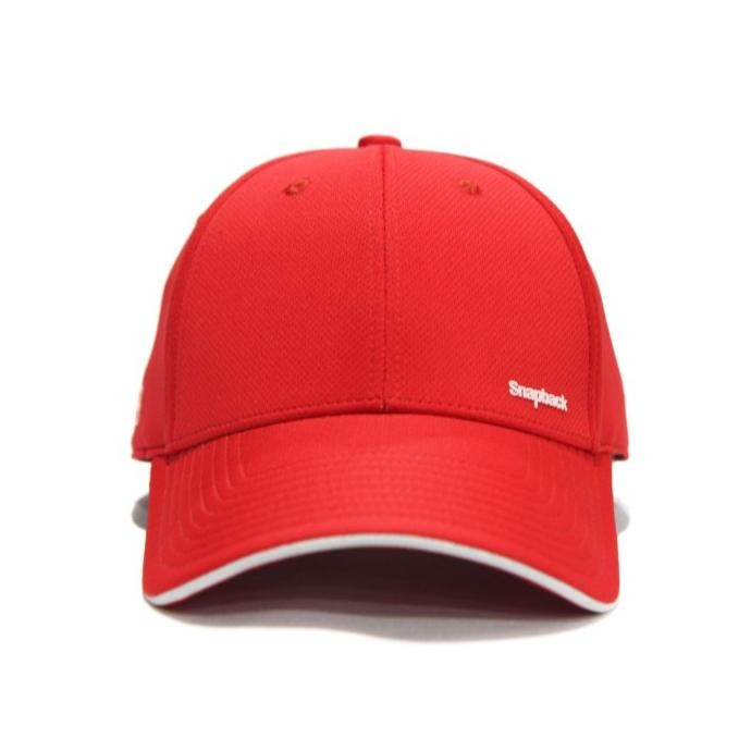 Snapback Topi Baseball Topi Golf Sport Style Merah Polos List Putih Co