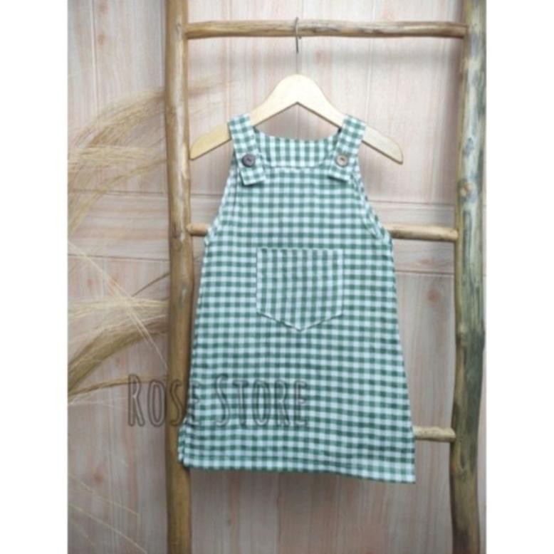 Overall Kotak Anak Perempuan/Mini Dress Kotak/Al-11