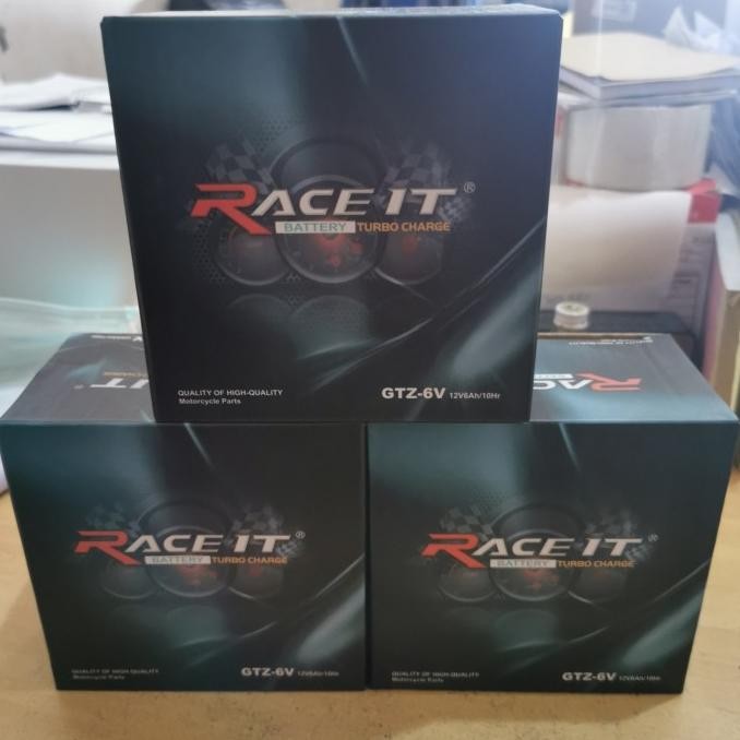 AKI BATERAI KERING RACE IT GTZ6V/YTZ6V VARIO NMAX AEROX GRS 6 BLN 6AH