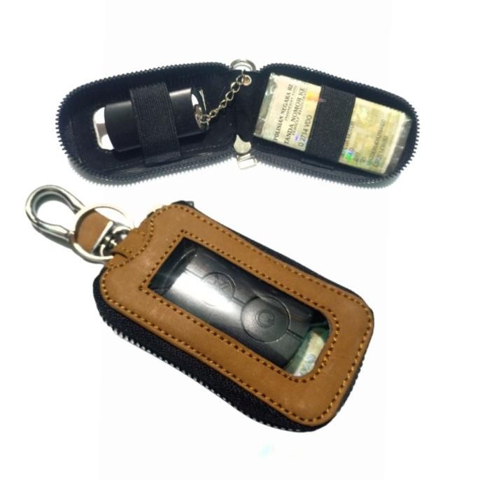 Dompet kunci remote keyless motor Nmax kulit asli dompet stnk murah