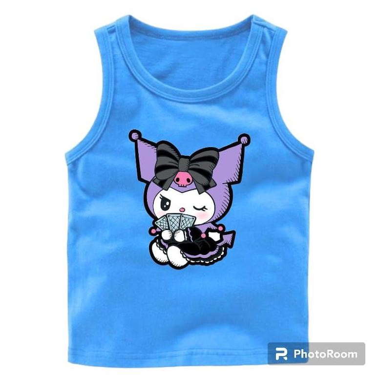 Singlet Anak Anak Perempuan  Kuromi 2-8 Tahun
