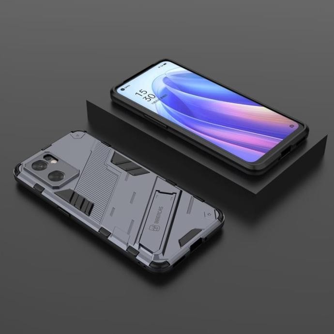OPPO RENO 7 5G RENO7 4G SOFT CASE KICKSTAND CYBERPUNK SERIES murah