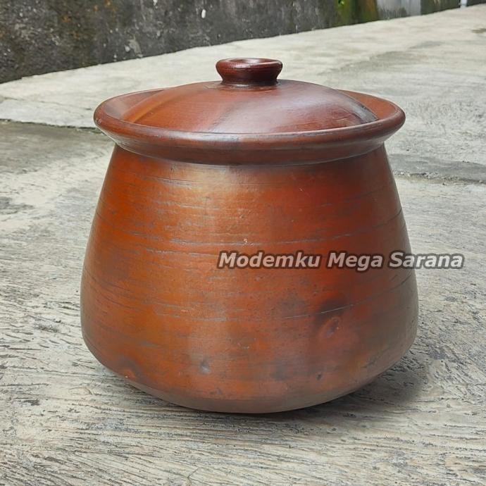 Ox04 Kuali Besar Jumbo Tanah Liat Gerabah Kuwali Kwali Periuk Belanga Dandang Alat Masak Memasak Gul