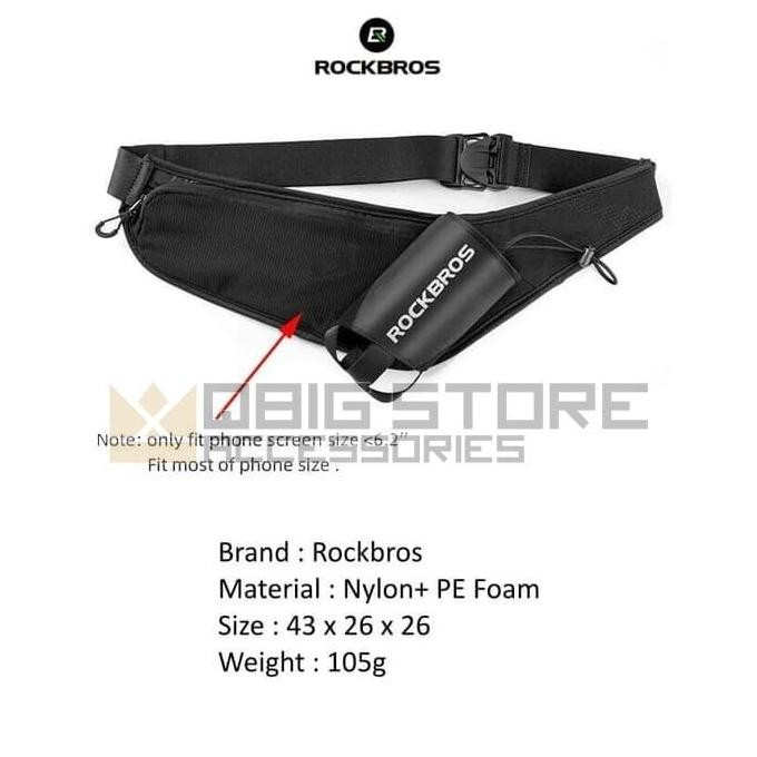 TAS PINGGANG ROCKBROS D45 OLAHARAGA LARI SEPEDA SPORT BAG