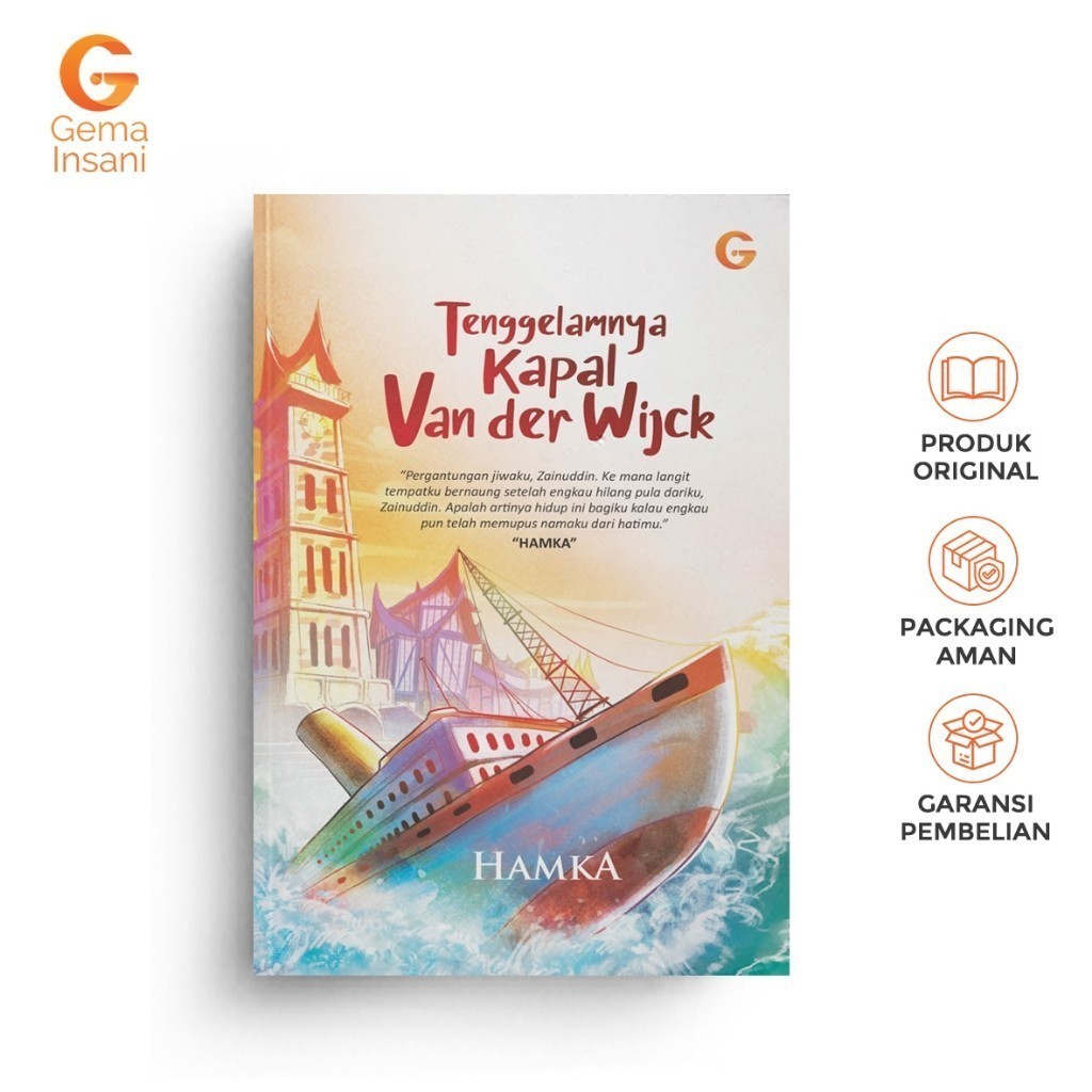 Gema Insani Buku Novel Tenggelamnya Kapal Van Der Wijck The Sinking Of The Van Der Wijck Buya Hamka