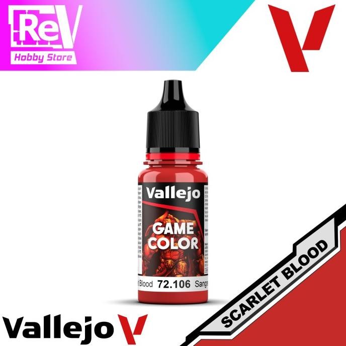 

Promo VALLEJO NEW GAME COLOR SCARLET BLOOD 72.106 18ML COD
