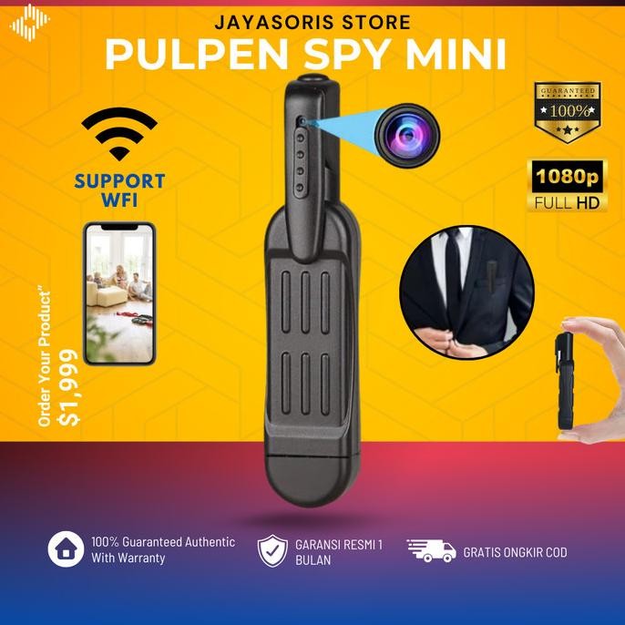 KAMERA PENGINTAI MINI TERSEMBUNYI CAMERA CCTV KECIL MINI PULPEN SPY 51 ENC