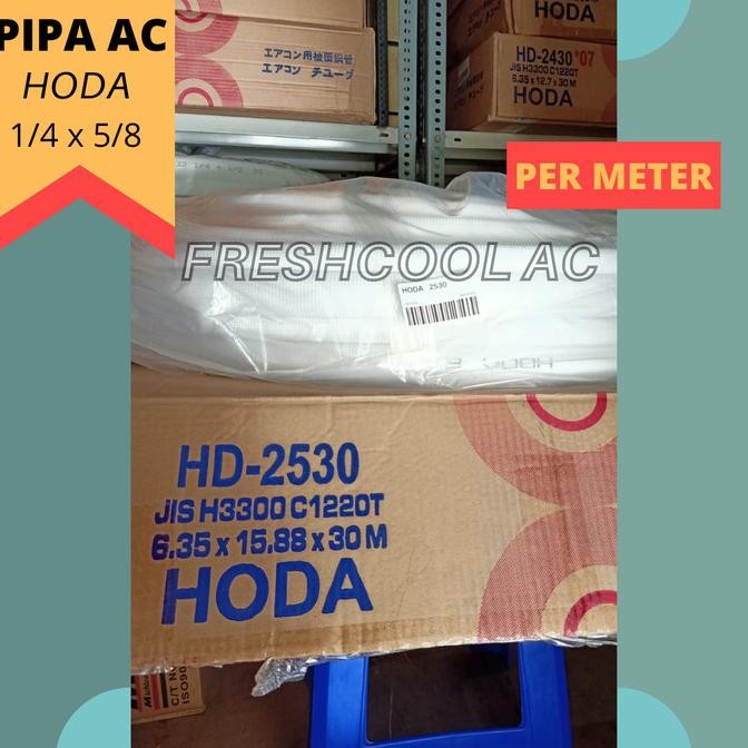 PIPA AC HODA 1/4 X 5/8 UTK AC 2 PK - 2,5 PK (PER METER)