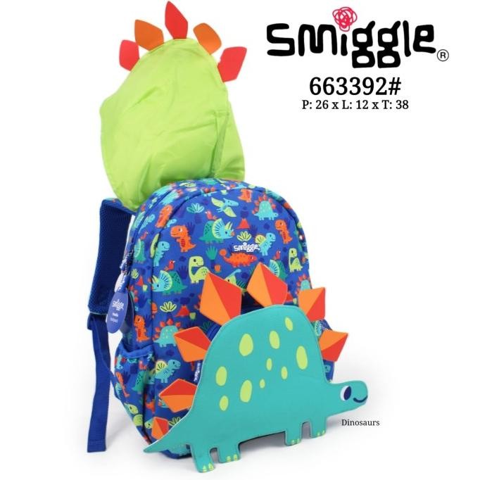 ~~~~~] Tas Smiggle Junior Backpack Dino Stegosaur