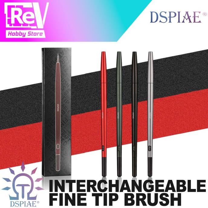 

Promo DSPIAE INTERCHANGEABLE FINE TIP BRUSH KUAS MODEL KIT AT-FB COD