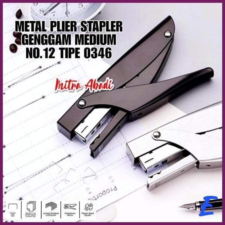 

| MTA | METAL PLIER STAPLER GENGGAM MEDIUM NO.12 TIPE 0346